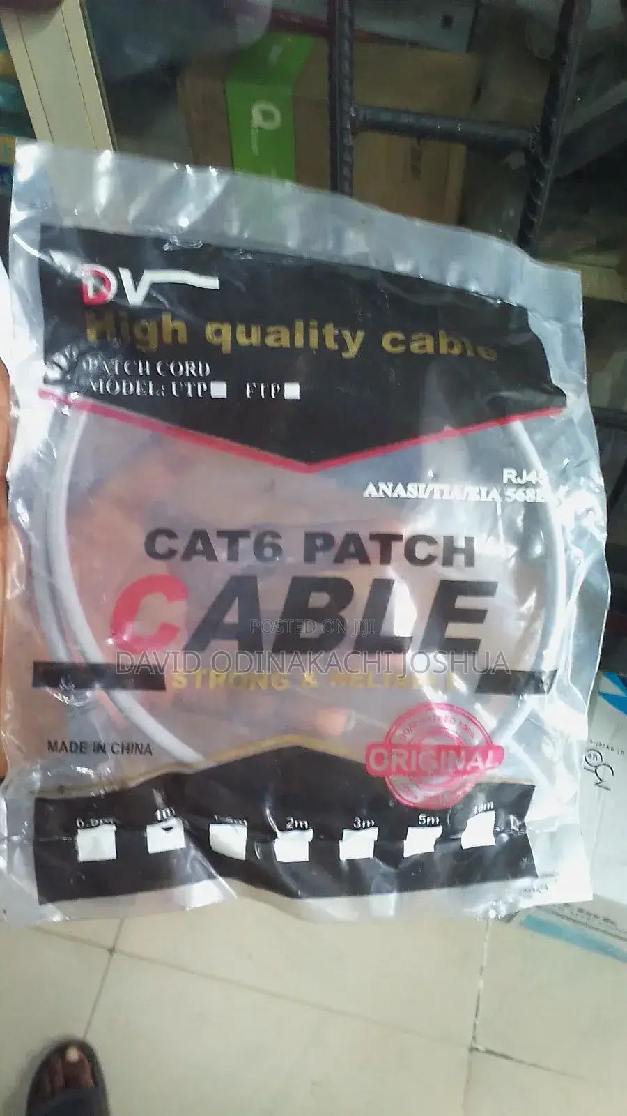 Rj45 Cat6 Ethernet Patchcord Cable-1m