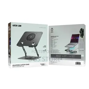 Green Lion Adjustable Laptop Stand With Cooling Fan