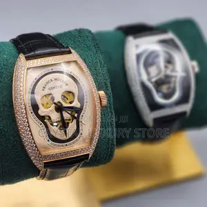 Franck Muller Quality Men Genuine Leather Wristwatch