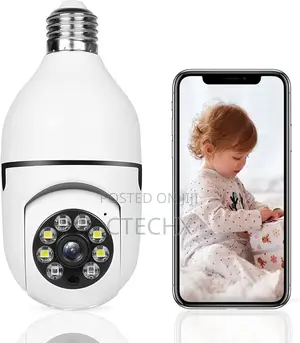 1080p Wifi E27 Bulb Surveillance Camera Night Vision
