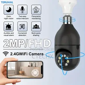 Wireless Security Camera With Infrared Night Vision Black