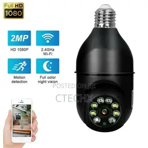 Wireless Security Camera With Infrared Night Vision Black