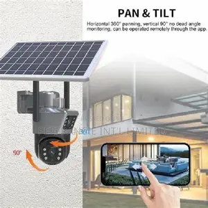 5mp Intelligent Dual Lens Solar PTZ Camera. Hix Media