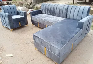 L-Shape Sofa Chair Ash Colour.