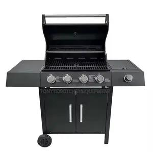4burner BBQ Grill With Cooking Gas Burner