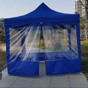 Foldable Gazebo Canopy 10x10ft With 4 Side Covers