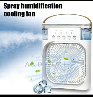 Mini Air Conditioning Rechargeable Fan WTH Colour Changing