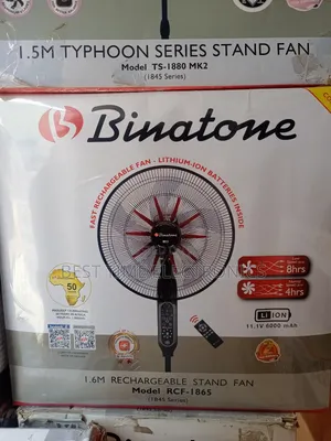 18" Binatone Rechargeable Stand Fan