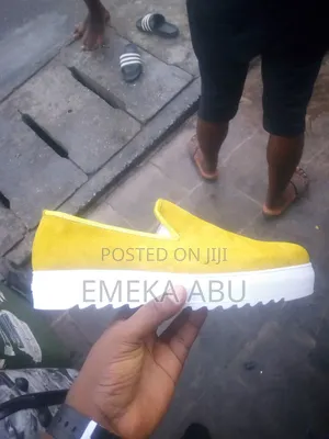Yellow Jagged Sole Shoe