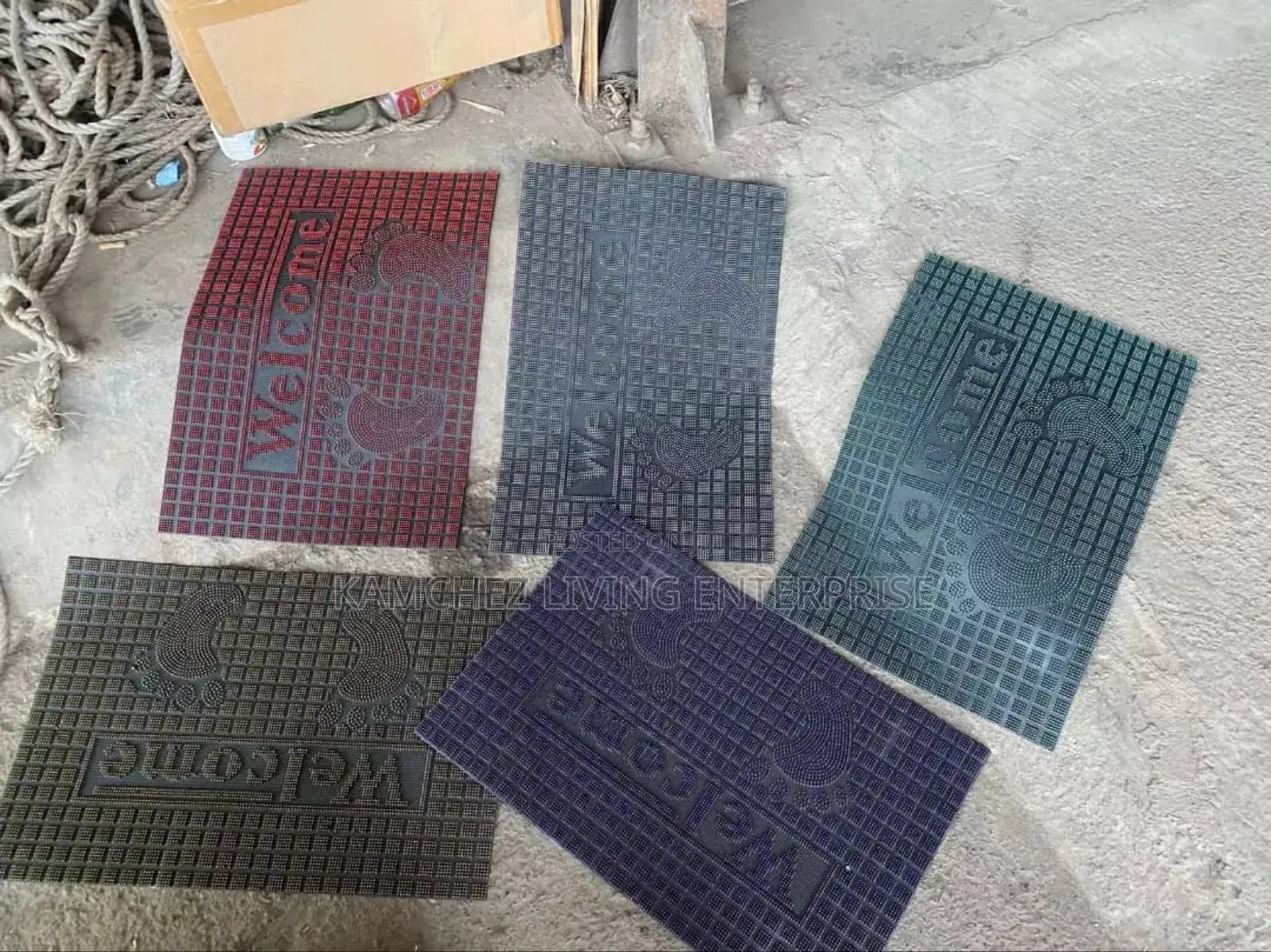 Vibrant Welcome Mat