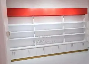 4 Shop Shelves With Point of Sale Display Rack