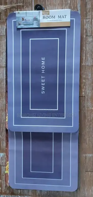 2pcs Kitchen Mats With Rubber