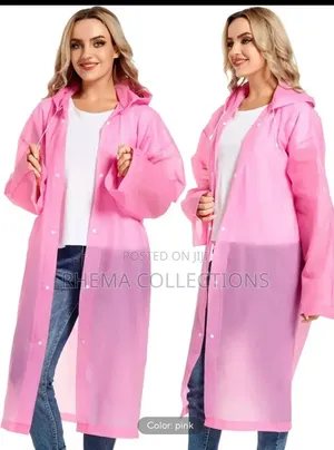1pc Adult Eva Heavy-Guage Waterproof Vinyl Raincoat