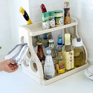 Multipurpose Double Layer Kitchen Storage Rack