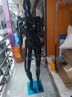 Size 12 Glossy Black Faceless Female Mannequin