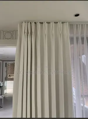 2 Pleats Curtains Draped