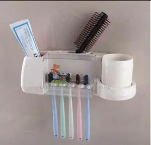 Toothbrush and Toothpaste Holder/Rack With Suction