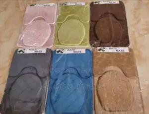 3 In1bathroom Mat Set - Soft Durable, 31x12 Inches