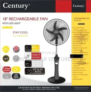 Century 18’Inches Rechargeable Fan