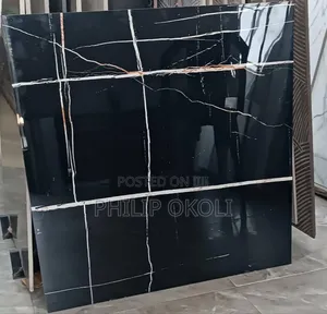 80x80 Black Floor Tiles
