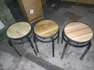 Wooden Top Side Stool