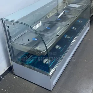 5plate Curved Glass Food Warmer