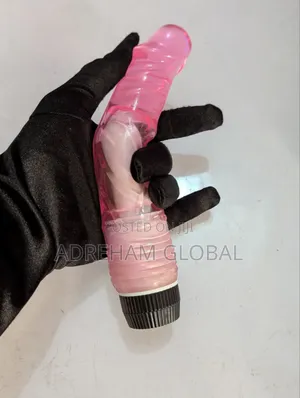 Crystal Dildo Vibrator Pink