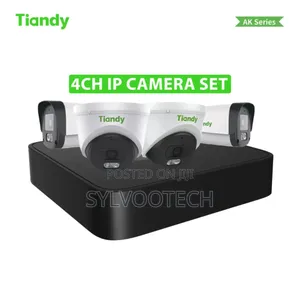 Tiandy 4 Channel Ip Camera Set Installation