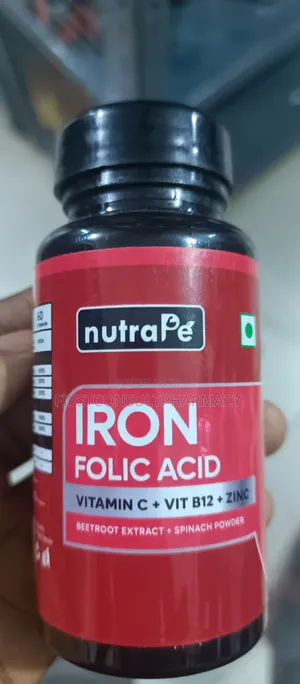 Nutrape Iron, Folic Acid, Vitamin C, Vitamin B12, Zinc X 60