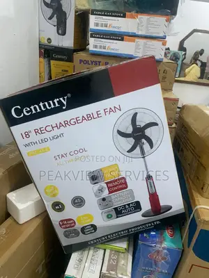 Energy Saving Century 18'' Rechargeable Fan Available Now!