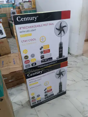 Century Portable Breeze 18'' Rechargeable Mist Fan
