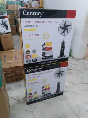 Century Comfort Anywhere 18'' Rechargeable Mist Fan