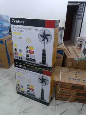 No Noise Century 18'' Rechargeable Mist Fan