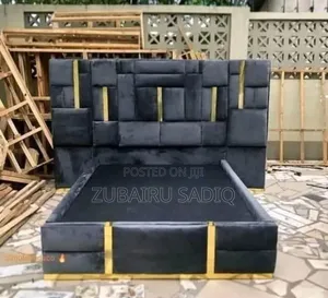 Padded Bed Frame 4.5 by 6 With 2 Bed Side