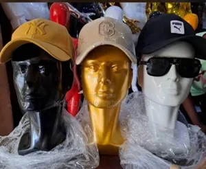 Different Colours Of. Mannequin Heads For Caps/Hats