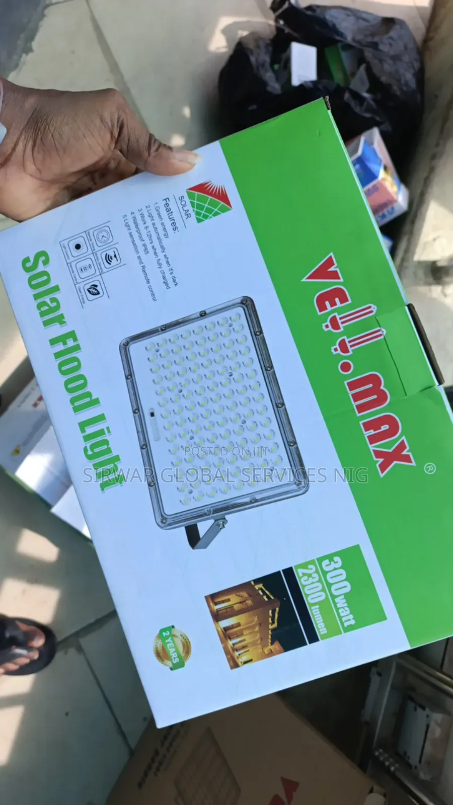 300w Solar Floodlight Vellmax