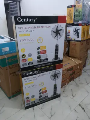 Century Light Weight 18'' Rechargeable Mist Fan