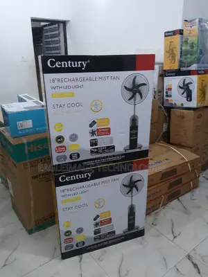 Century Stylish Circulator 18'' Rechargeable Mist Fan