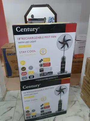 Century Refreshing Breeze 18'' Rechargeable Mist Fan