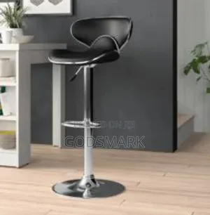Black Leather Bar Stool