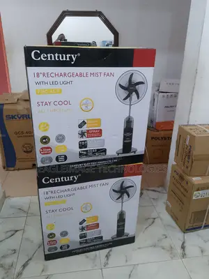 Century Dynamic Cooling 18'' Rechargeable Mist Fan