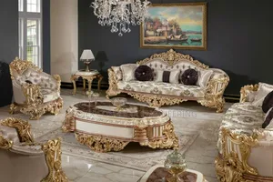 Foreign Brand New Turkey Royal Sette Sofa With Dinning Table