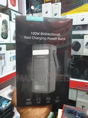 Romoss 100w Power Bank With Led Handle Lifepo4 60000mah