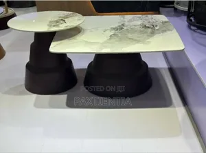Square Centre Table and Round Stool Set