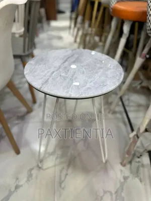 Marble 3 Legged Side Stool