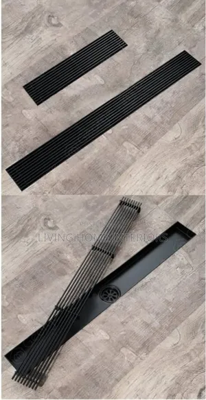 60cm Matt Black High Quality Floor Drain