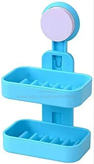Double Layer Plastic Soap Box With Suction Cup – No Drilling