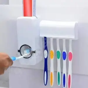 Toothbrush Holder Automatic Toothpaste Dispenser