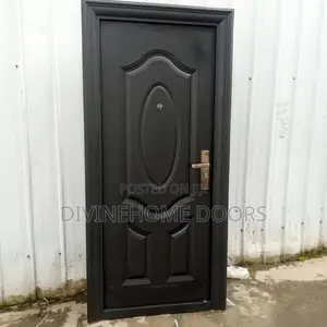 3ft Black Steel Door