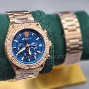 Versace Quality Luxury Men Chain Strap Wristwatch